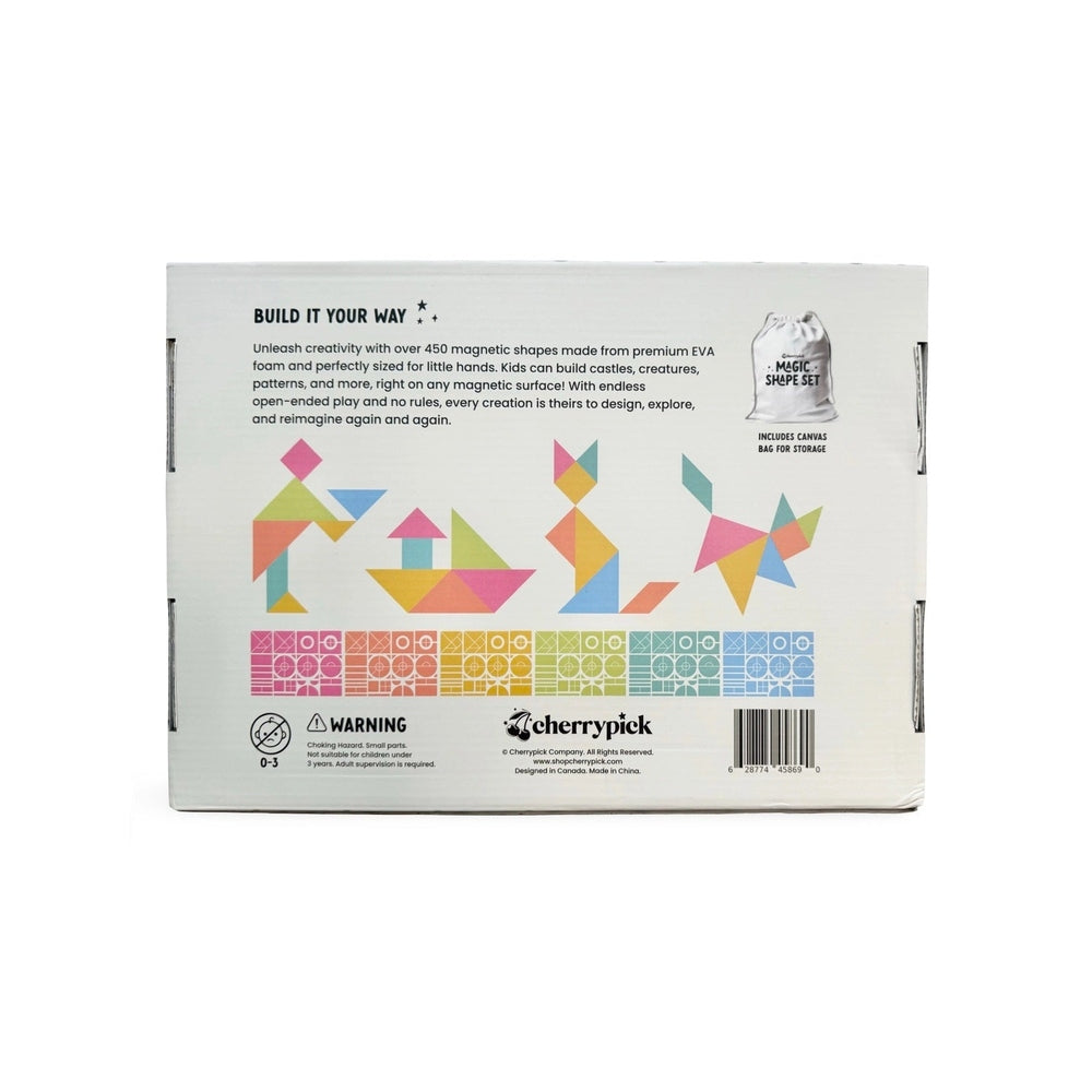 Cherrypick Magic Shape Set Soft Foam Magnetic Shapes in Multicolor