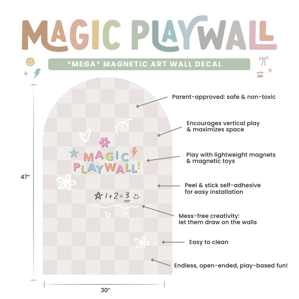 Cherrypick Mega Magic Playwall - Arch Magnetic Wall Decal For Kids, product view 11