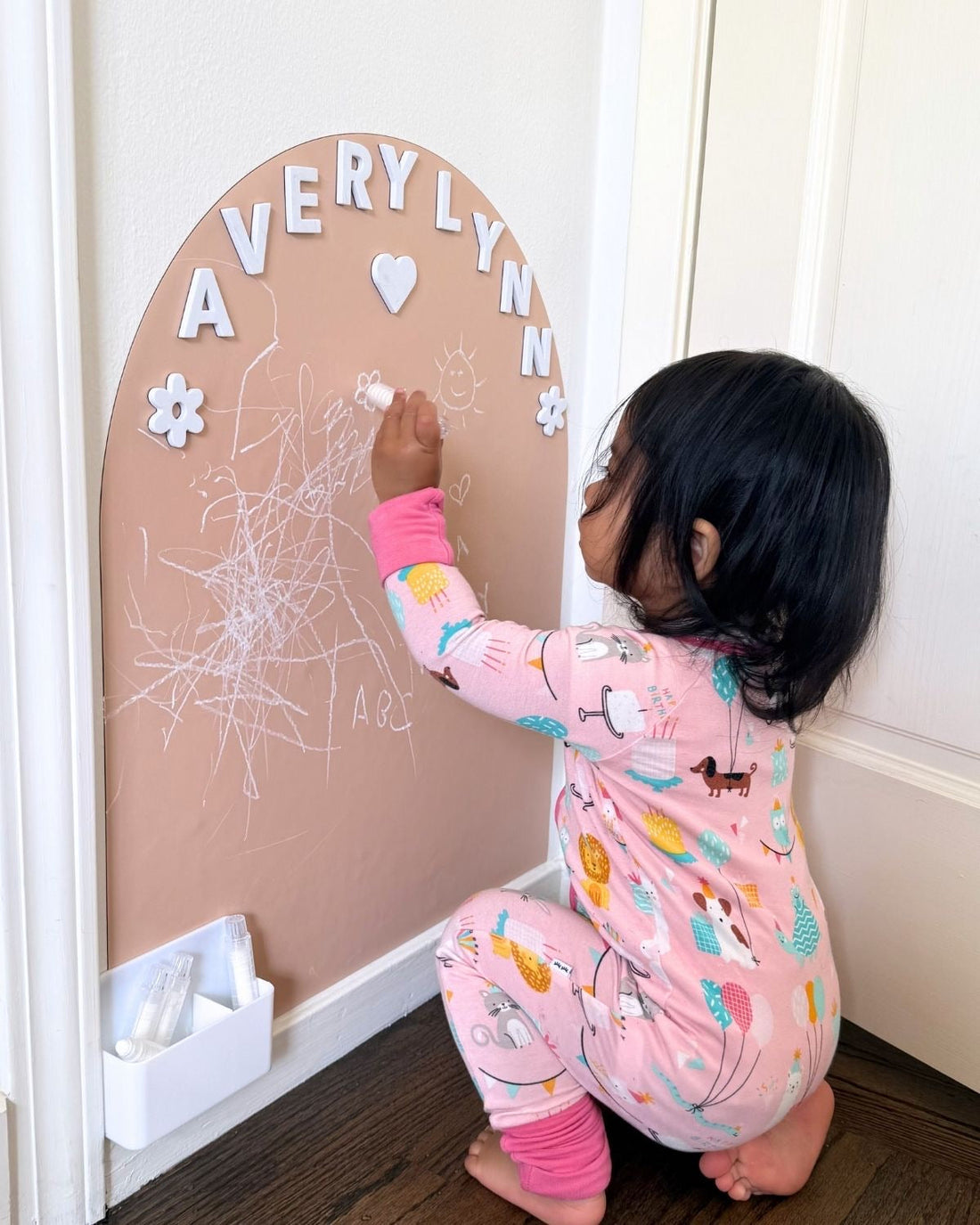 Cherrypick MINI Magic Playwall Arch Magnetic Art Wall Decal For Small Spaces - Blush colour view