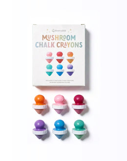 Cherrypick Mushroom Chalk Crayons 6-Piece