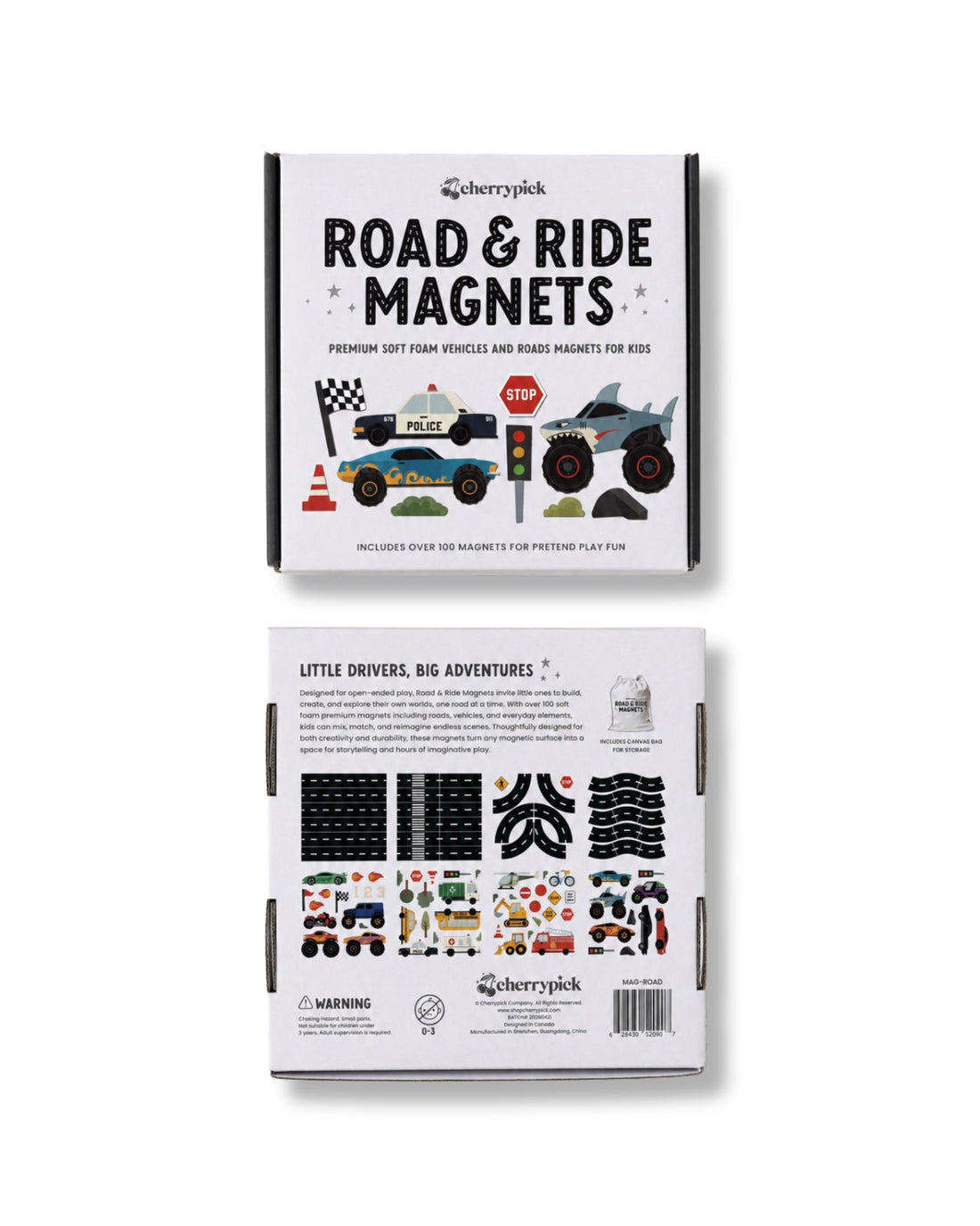 Cherrypick Road & Ride Car Magnets Set 100-Piece - Road Ride6
