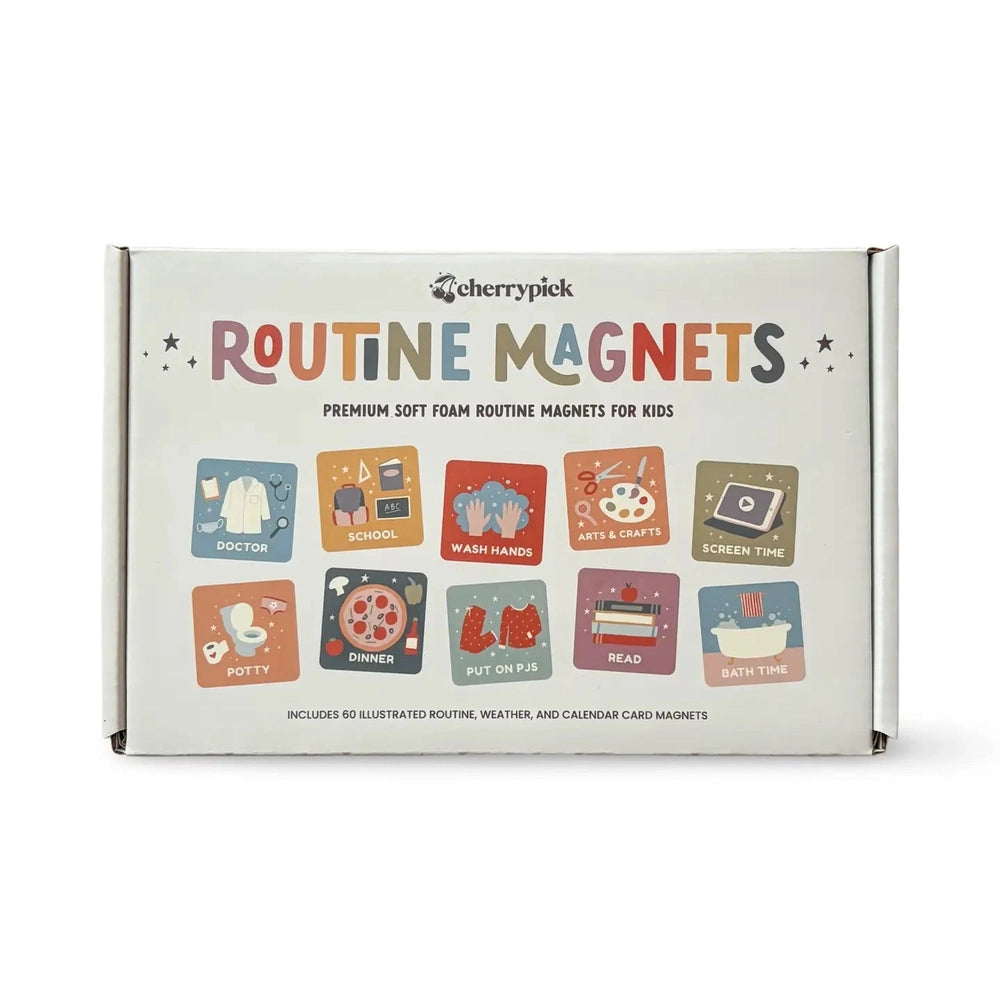Cherrypick Routine Magnets - Soft Foam Magnetic Set 60 Pc Set