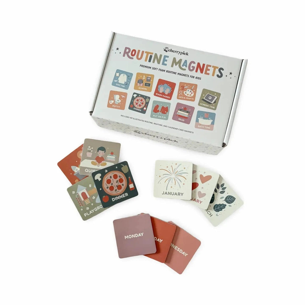 Cherrypick Routine Magnets - Soft Foam Magnetic Set 60 Pc Set, product view 5