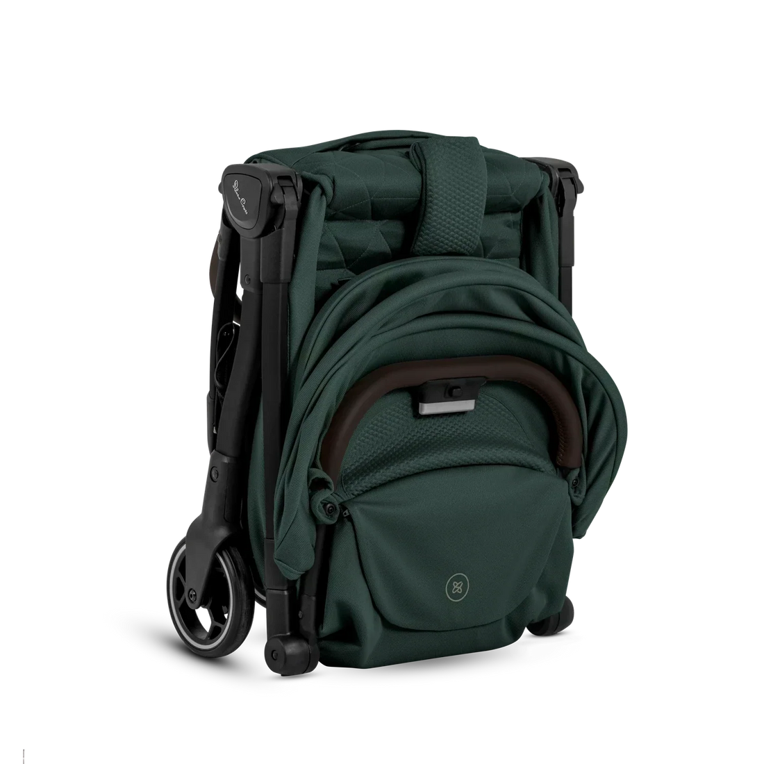 Silver Cross Clic Stroller + Nuna PIPA Bundle — Clic stroller in Conifer compact self-standing fold