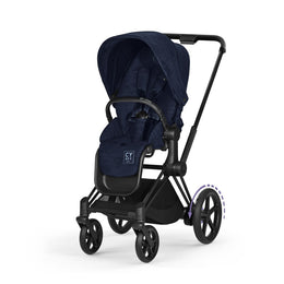 Cybex Platinum e-Priam 3 Stroller Limited Edition - Rebellious Luxury Denim Blue