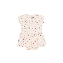 Coccoli Infant Girl Cotton TENCEL™ Modal Romper Beach on Whisper