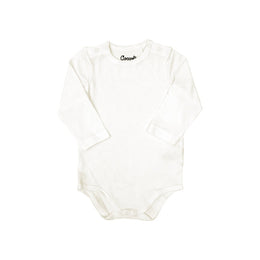 Coccoli Infant Cotton TENCEL™ Modal Long Sleeve Bodysuit Cream