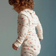 Coccoli Kid Girl Long Sleeve Cotton TENCEL™ Modal Pyjama Beach on Whisper