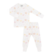Coccoli Kid Girl Long Sleeve Cotton TENCEL™ Modal Pyjama Starfish on Cream