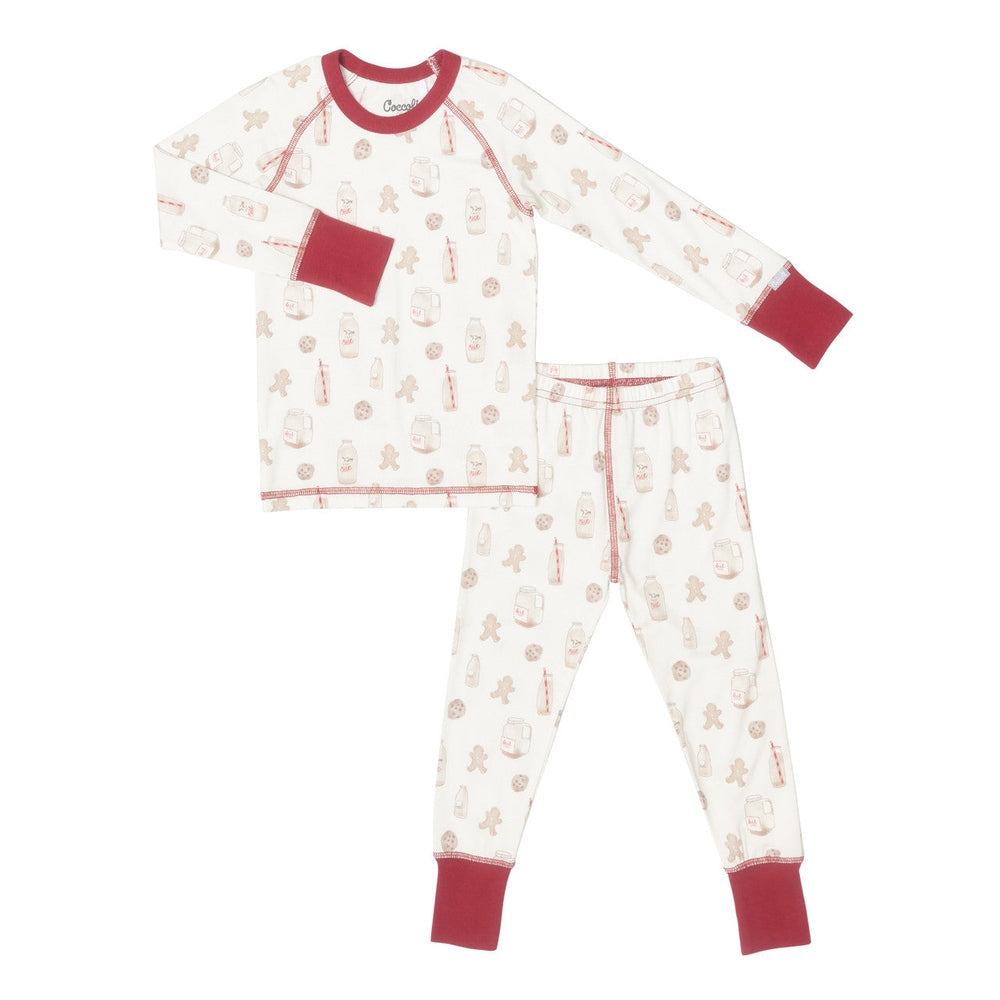 Coccoli Kid Long Sleeved Cotton TENCEL™ Modal Pyjama Cookies On Cream
