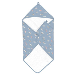 Coccoli Modal Hooded Towel Set Cars on Steel Blue