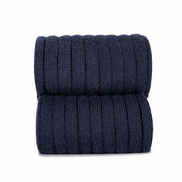 Condor Basic Rib Knee High Socks Navy