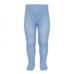 Condor Basic Rib Tights Bluish