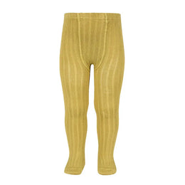Condor Basic Rib Tights Mustard