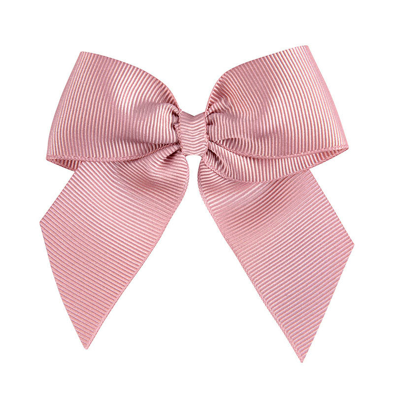 CONDOR Condor Hair Clip With Grosgrain Bow with pointed ribbon tails and center knot img 5/7