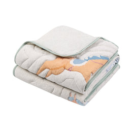 Nest Designs Cotton Jersey Nook Embroidered Quilted Cozy Blanket Small Pony Express