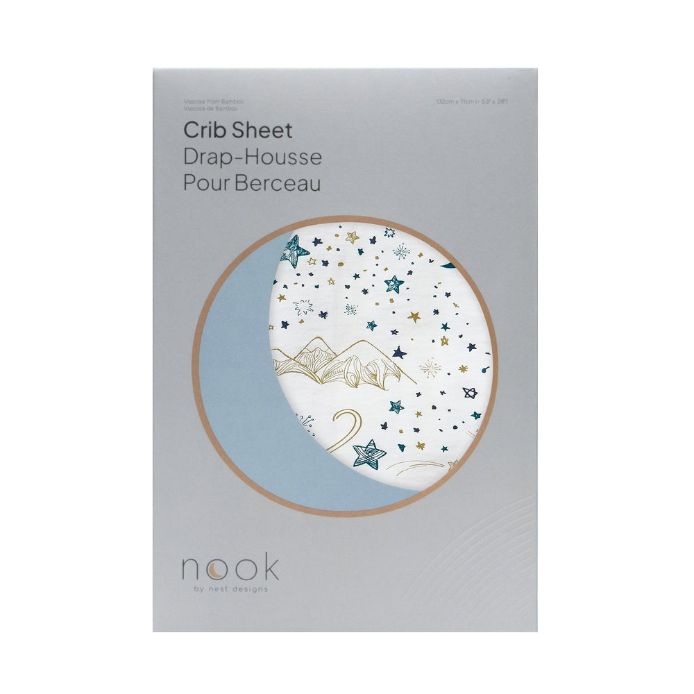 Nest Designs Bamboo Crib Sheet Small Pony Express - detail 1