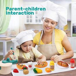 Cute Stone Cooking Toy Sets With Pots And Pans