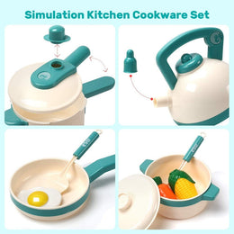 Cute Stone Cooking Toy Sets With Pots And Pans