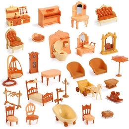 Cute Stone Flashing Colored Dollhouse House