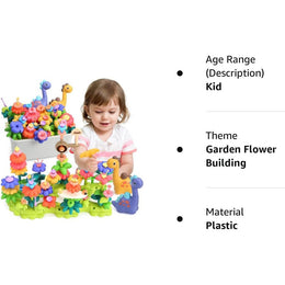 Cute Stone Flower Building Toy Set
