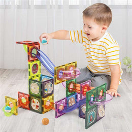 Cute Stone Magnetic Tiles Magnetic Blocks Building Toys 85pcs