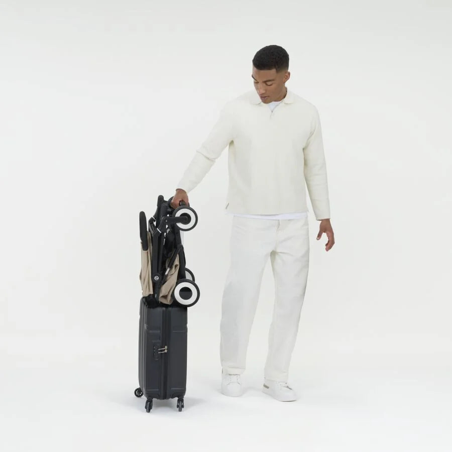 An image of the CYBEX Gold Agis Stroller, highlighting the Carry-On Compatible feature.
