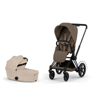 Cybex Platinum e-Priam 5 Electric Stroller + Fold Lux Carry Cot Bundle