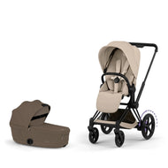 Cybex Platinum e-Priam 5 Electric Stroller + Fold Lux Carry Cot Bundle