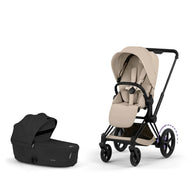 Cybex Platinum e-Priam 5 Electric Stroller + Fold Lux Carry Cot Bundle