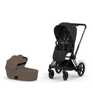 Cybex Platinum e-Priam 5 Electric Stroller + Fold Lux Carry Cot Bundle