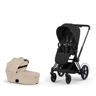 Cybex Platinum e-Priam 5 Electric Stroller + Fold Lux Carry Cot Bundle