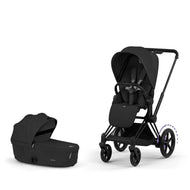 Cybex Platinum e-Priam 5 Electric Stroller + Fold Lux Carry Cot Bundle