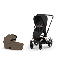 Cybex Platinum e-Priam 5 Electric Stroller + Fold Lux Carry Cot Bundle