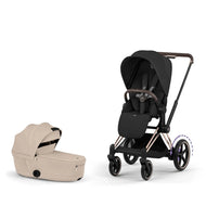 Cybex Platinum e-Priam 5 Electric Stroller + Fold Lux Carry Cot Bundle