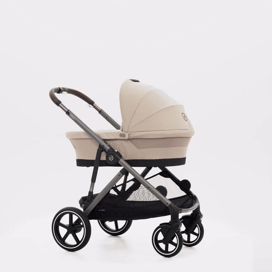 Cybex Gazelle S V2 travel system configurations; additional seats, cot and infant car seat sold separately.