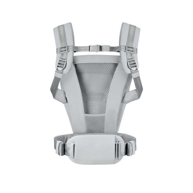 CYBEX Gold Amya Baby Carrier in Fog Grey shoulder strap detail
