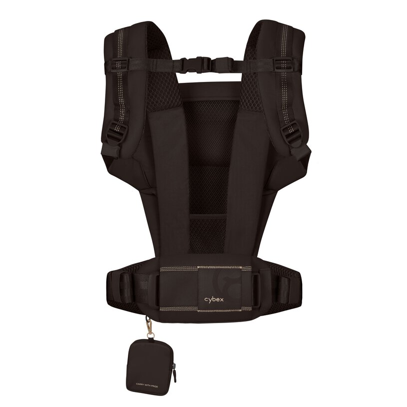 CYBEX Gold Laya Baby Carrier in Chocolate Brown shoulder strap detail