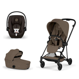 Cybex Platinum Mios 5 Stroller + Fold Cot + Cloud G Pro Recline Infant Car Seat Bundle