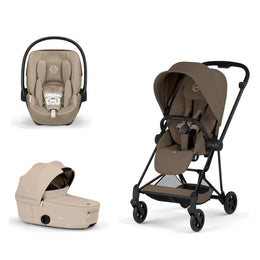 Cybex Platinum Mios 5 Stroller + Fold Cot + Cloud G Pro Recline Infant Car Seat Bundle