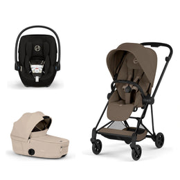 Cybex Platinum Mios 5 Stroller + Fold Cot + Cloud G Pro Recline Infant Car Seat Bundle