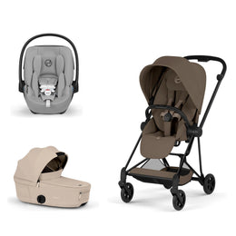 Cybex Platinum Mios 5 Stroller + Fold Cot + Cloud G Pro Recline Infant Car Seat Bundle