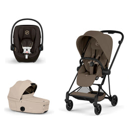 Cybex Platinum Mios 5 Stroller + Fold Cot + Cloud G Pro Recline Infant Car Seat Bundle