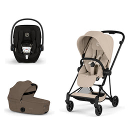 Cybex Platinum Mios 5 Stroller + Fold Cot + Cloud G Pro Recline Infant Car Seat Bundle