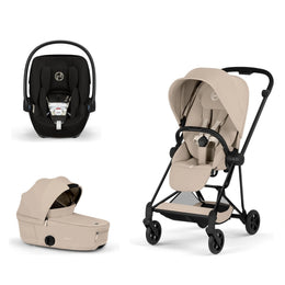Cybex Platinum Mios 5 Stroller + Fold Cot + Cloud G Pro Recline Infant Car Seat Bundle