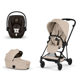 Cybex Platinum Mios 5 Stroller + Fold Cot + Cloud G Pro Recline Infant Car Seat Bundle