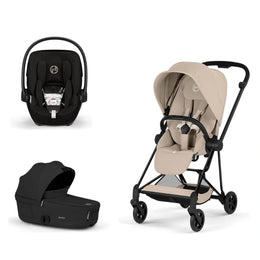 Cybex Platinum Mios 5 Stroller + Fold Cot + Cloud G Pro Recline Infant Car Seat Bundle