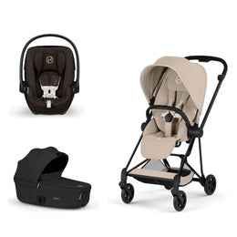 Cybex Platinum Mios 5 Stroller + Fold Cot + Cloud G Pro Recline Infant Car Seat Bundle