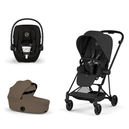 Cybex Platinum Mios 5 Stroller + Fold Cot + Cloud G Pro Recline Infant Car Seat Bundle