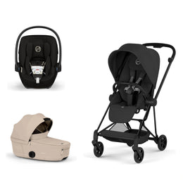 Cybex Platinum Mios 5 Stroller + Fold Cot + Cloud G Pro Recline Infant Car Seat Bundle